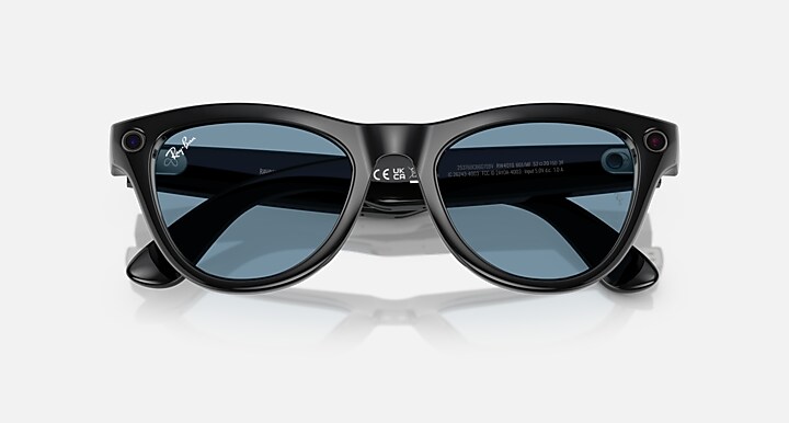 Ray-Ban Transitions | Meta Skyler Black Frame Clear Cerulean Blue