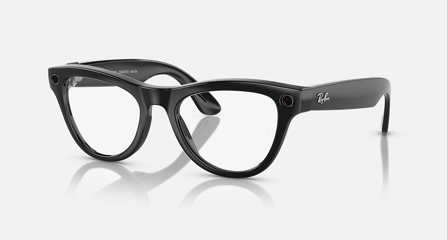 Ray-Ban Transitions | Meta Skyler Black Frame Clear Cerulean Blue