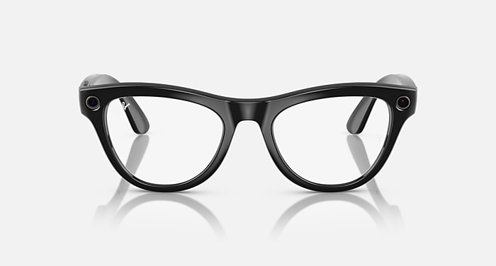 Ray-Ban Transitions | Meta Skyler Black Frame Clear Cerulean Blue