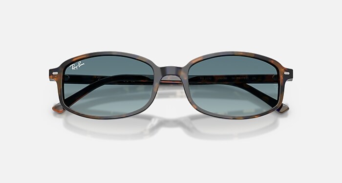 Ray-Ban Sunglasses Unisex Sam - Yellow & Blue Havana Frame Blue Lenses 54-19