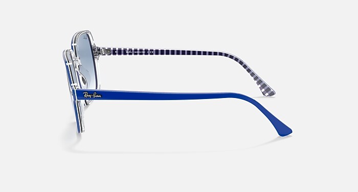 ★ ray2★ SQUARE II Sunglasses in Transparent Light Blue and Light
