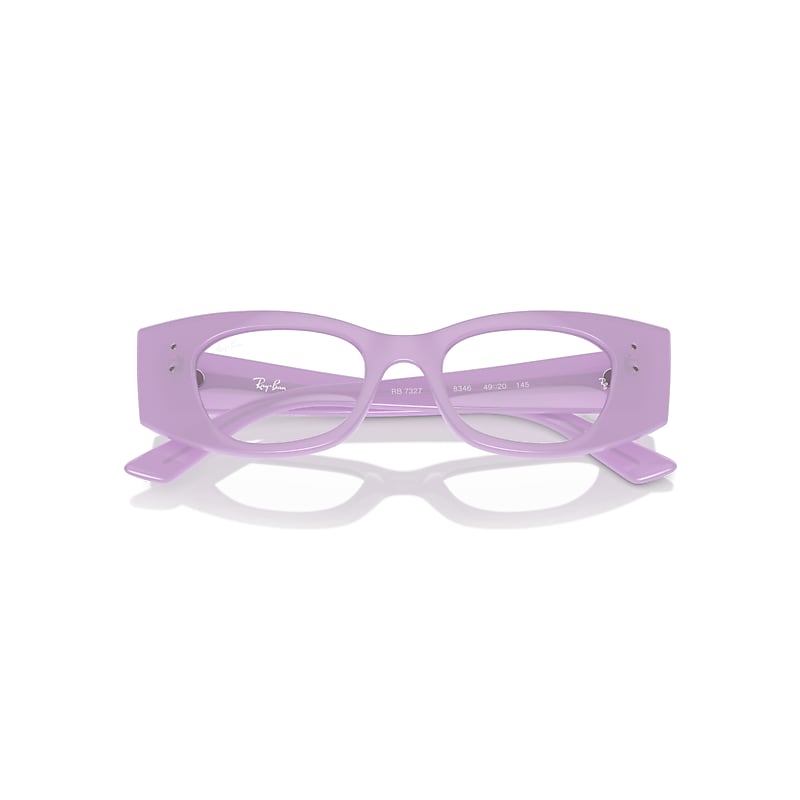 Ray-Ban Kat Optics Bio-based Eyeglasses Lillac Frame Clear Lenses Polarized 50-18