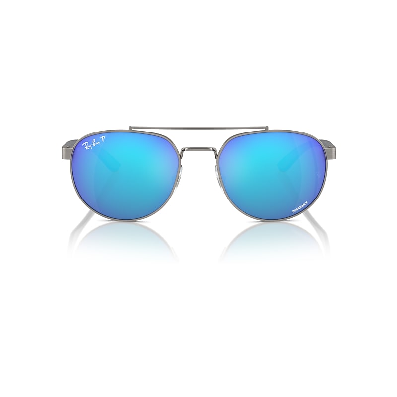 RB3736 CHROMANCE Sunglasses in Gunmetal and Green & Blue 