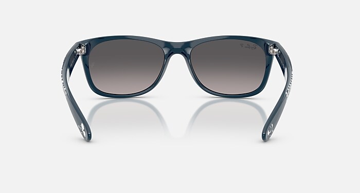 Ray-Ban Sunglasses Unisex New Wayfarer Disney Mickey & Minnie Mouse Liquid - Blue Navy Frame Grey Lenses 55-18 Polarized