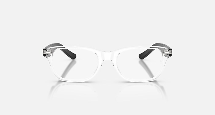 Ray-Ban Eyeglasses Children Rb1555 Optics Kids Prescription - Black Frame Clear Lenses 46-16 Polarized