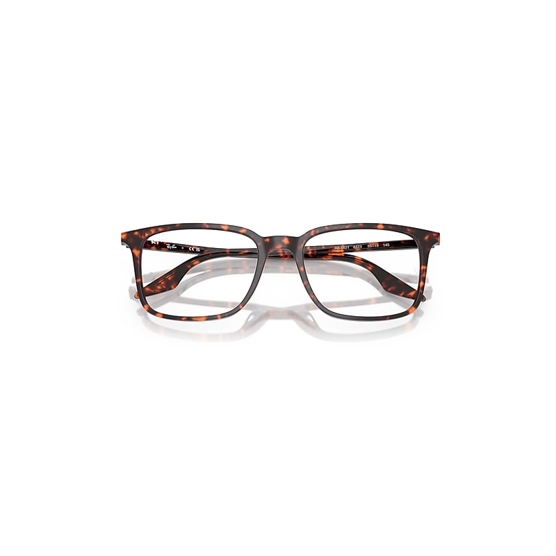 Ray Ban Rb5421 Optics Eyeglasses Havana Red Turtle Frame Clear Lenses Polarized 53-19 In Havana Red Turtle