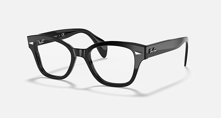 Ray-Ban 0RX0880 RB0880 OPTICS 抛光 黑色 OPTICAL_Quarter