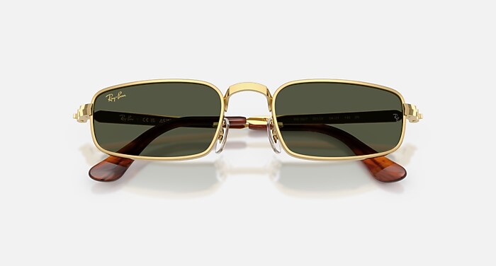 Ray-Ban ブラック/ゴールド サングラス RB3927 BY A$AP ROCKY Sunglasses in Arista Gold and Blue - RB3927