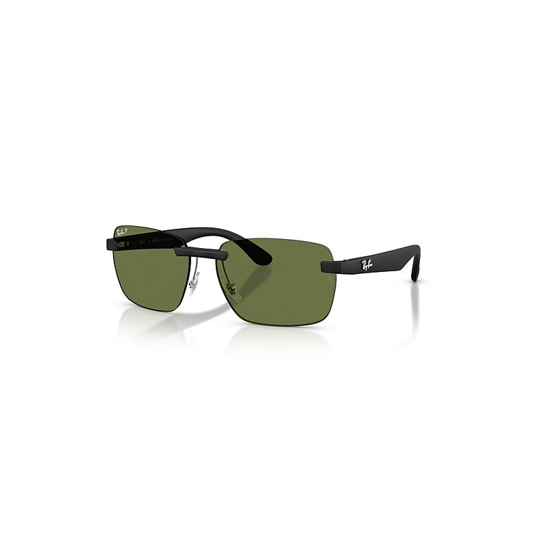 Ray-Ban Sunglasses  Rb4470 Polarized Lenses - Sand Black Frame Green Lenses Polarized 62-16, RB4470CH