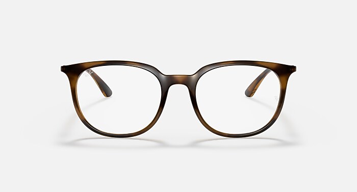 Ray-Ban Eyeglasses Unisex Rb7190 Optics Prescription - Havana Frame Clear Lenses 51-19 Polarized