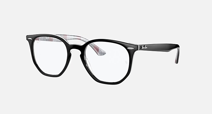 ひ RB7151 HEXAGONAL OPTICS Eyeglasses with Black Frame