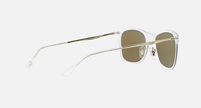 WAYFARER LIGHT RAY Sunglasses in Transparent and Blue Mirror 
