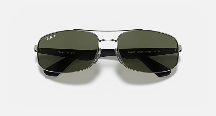 Ray-Ban Sunglasses Rb3527 Gunmetal Frame Green Lenses