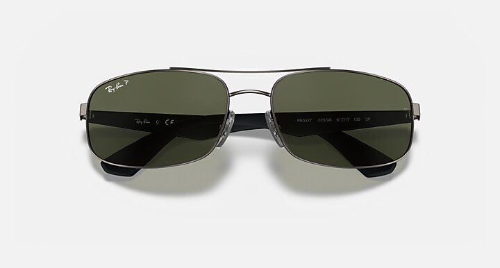 Ray-Ban Sunglasses Rb3527 Gunmetal Frame Green Lenses
