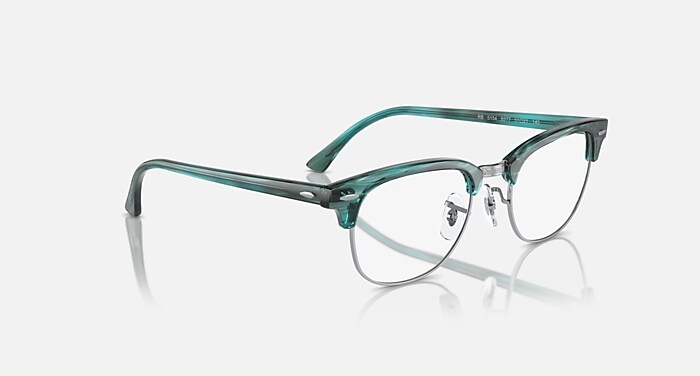 CLUBMASTER OPTICS Eyeglasses with Striped Green Frame RB5154