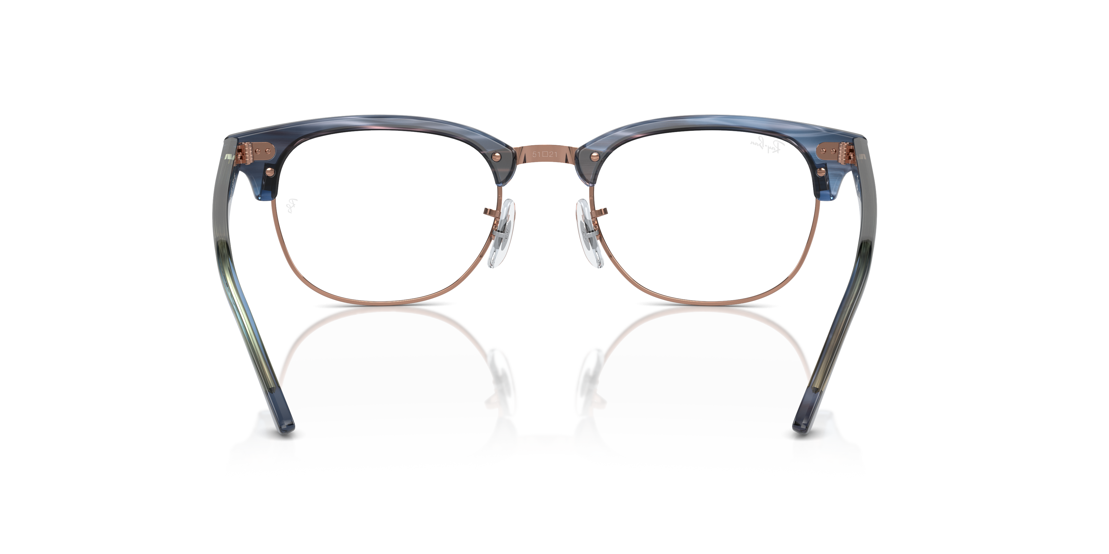 CLUBMASTER OPTICS Eyeglasses with Striped Blue Frame - RB5154 | Ray-Ban®