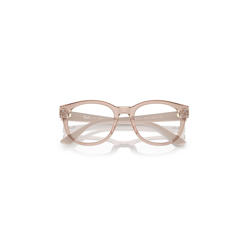 Ray-Ban Rb7227 Optics Eyeglasses Alabaster Frame Clear Lenses Polarized 53-21