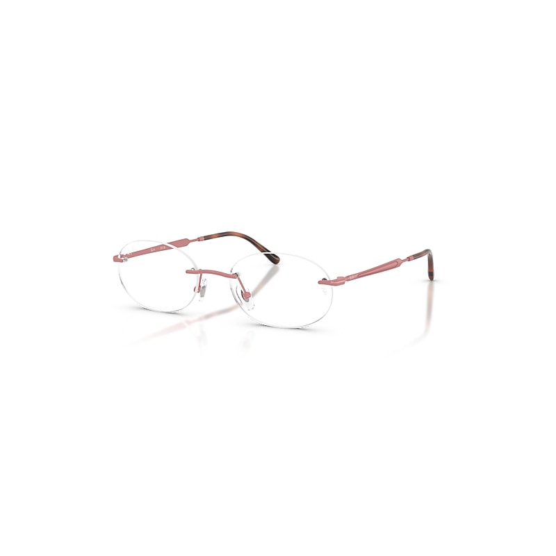 Ray-Ban Eyeglasses   Optics - Pink Frame Clear Lenses Polarized 50-18, RB3767V