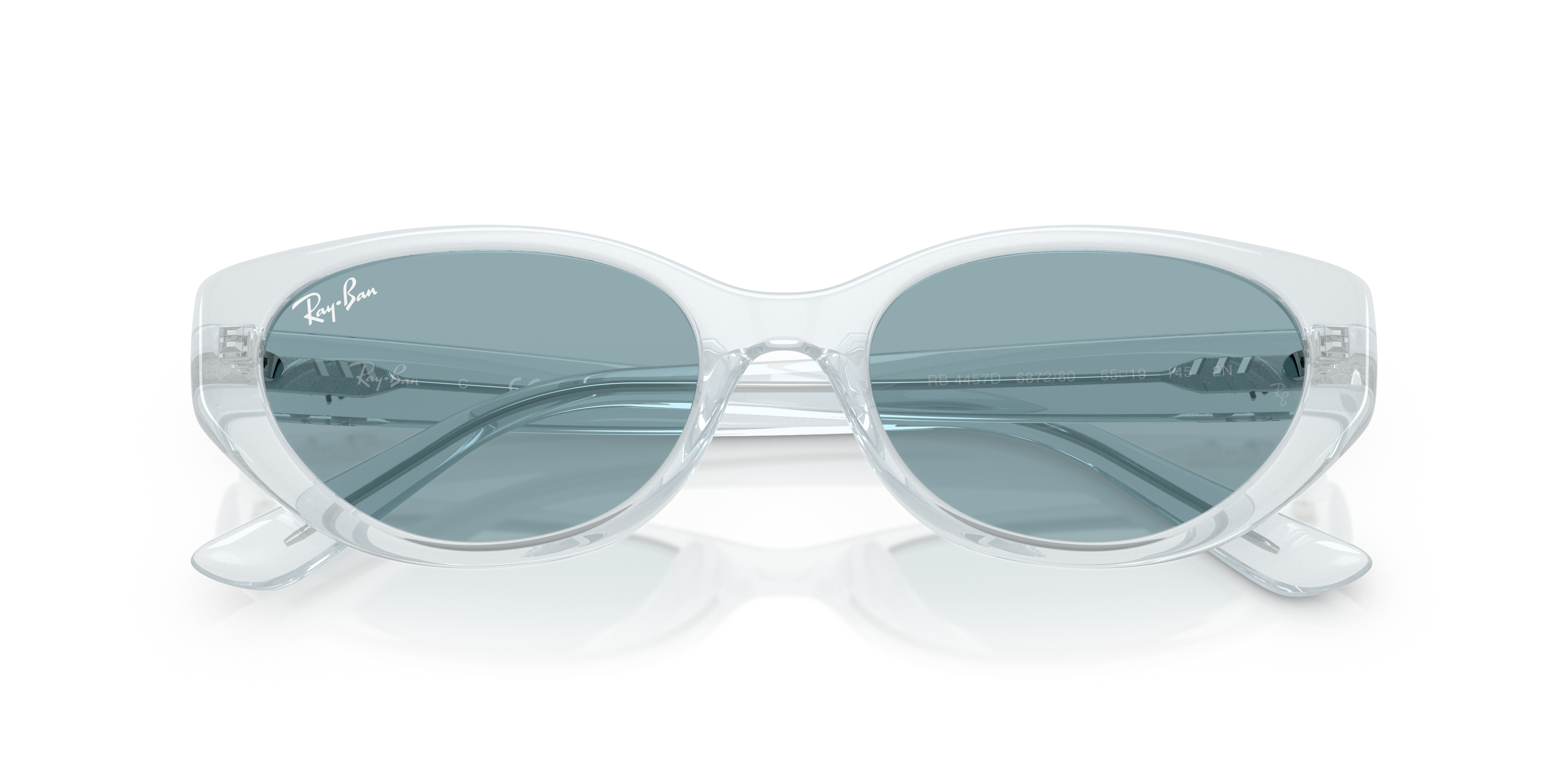 RB4457D BIO-BASED Sunglasses in Transparent Ice and Blue - RB4457D