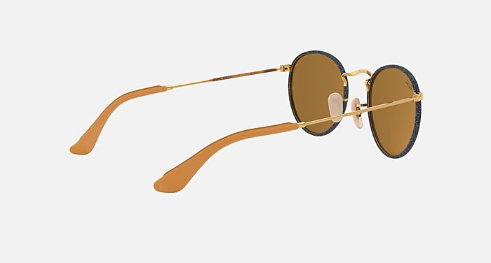ROUND CRAFT Sunglasses in Blue Denim and B-15 Brown