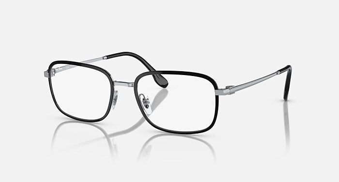 RB6495 OPTICS Eyeglasses with Black On Silver Frame - RB6495