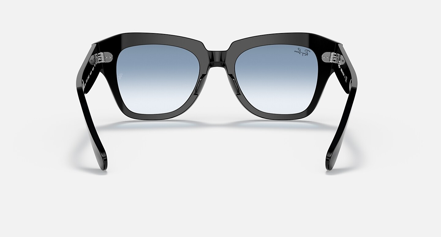 Ray-Ban Sunglasses Unisex State Street - Black Frame Clear Lenses 49-20