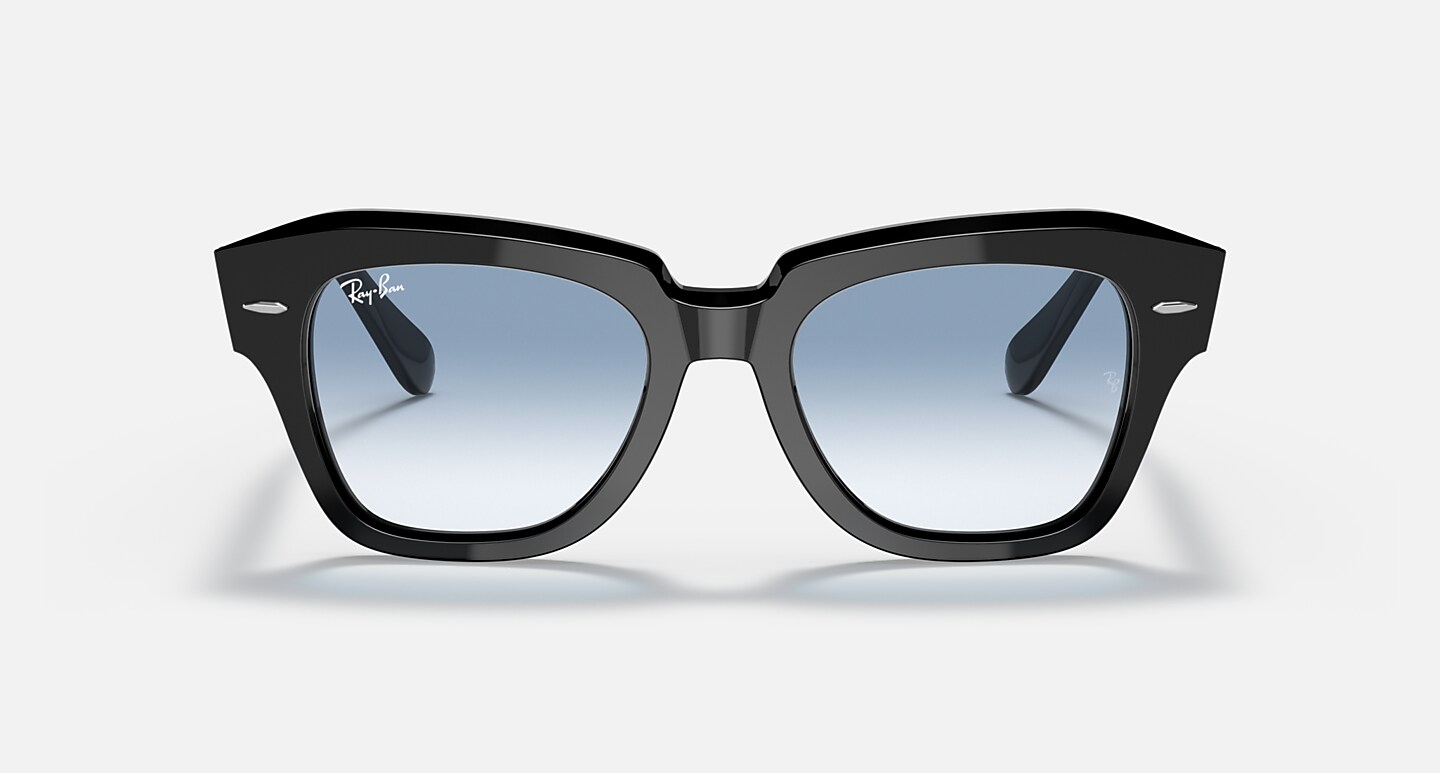 Ray-Ban Sunglasses Unisex State Street - Black Frame Clear Lenses 49-20