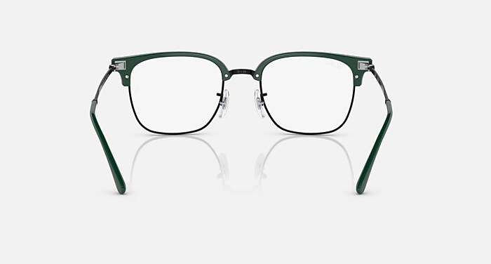 Ray-Ban Eyeglasses Unisex New Clubmaster Optics Prescription - Gunmetal Frame Demo Lens Lenses 51-20 Polarized