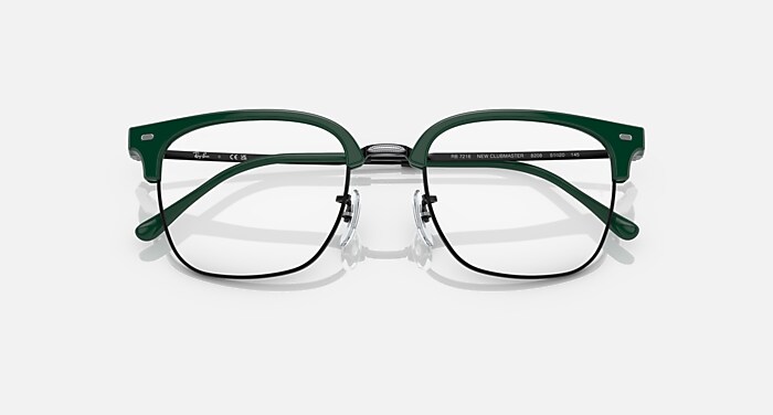 Ray-Ban Eyeglasses Unisex New Clubmaster Optics Prescription - Gunmetal Frame Demo Lens Lenses 51-20 Polarized