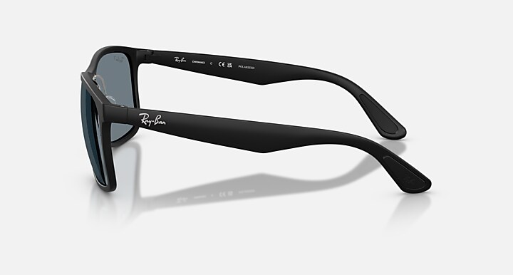 Ray-Ban Sunglasses Man Rb4264ch Chromance - Matte Black Frame Blue Lenses 58-18 Polarized