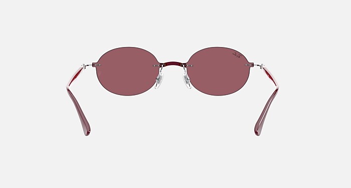 ロビン RB8060 Sunglasses in Silver and Dark Violet - RB8060 | Ray-Ban®