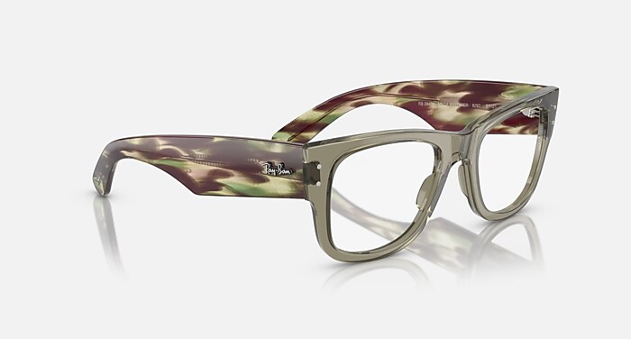 MEGA WAYFARER OPTICS Eyeglasses with Transparent Green Frame