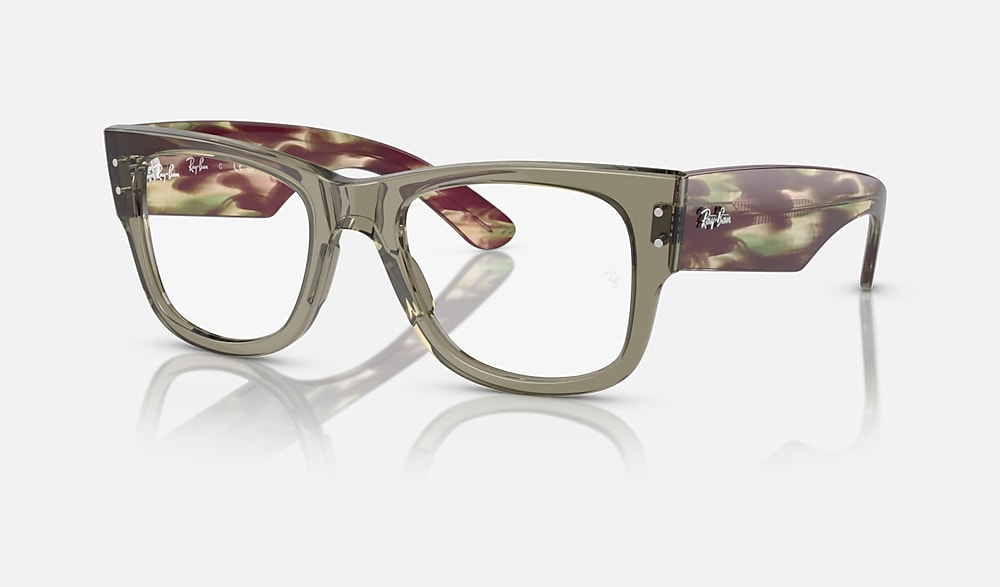 MEGA WAYFARER OPTICS Eyeglasses with Transparent Green Frame