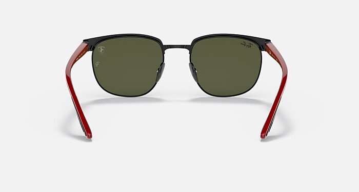 Ray-Ban Sunglasses Unisex Rb3698m Scuderia Ferrari Collection - Red Frame Silver Lenses 53-20