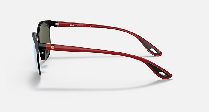 Ray-Ban Sunglasses Unisex Rb3698m Scuderia Ferrari Collection - Red Frame Silver Lenses 53-20