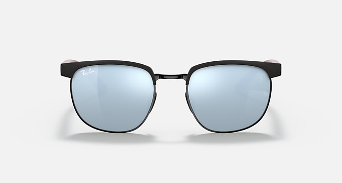 Ray-Ban Sunglasses Unisex Rb3698m Scuderia Ferrari Collection - Red Frame Silver Lenses 53-20