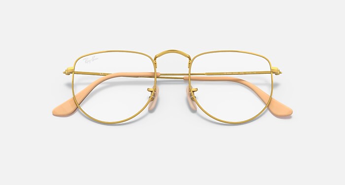 Ray-Ban Eyeglasses Unisex Elon Optics Prescription - Silver Frame Clear Lenses 50-20