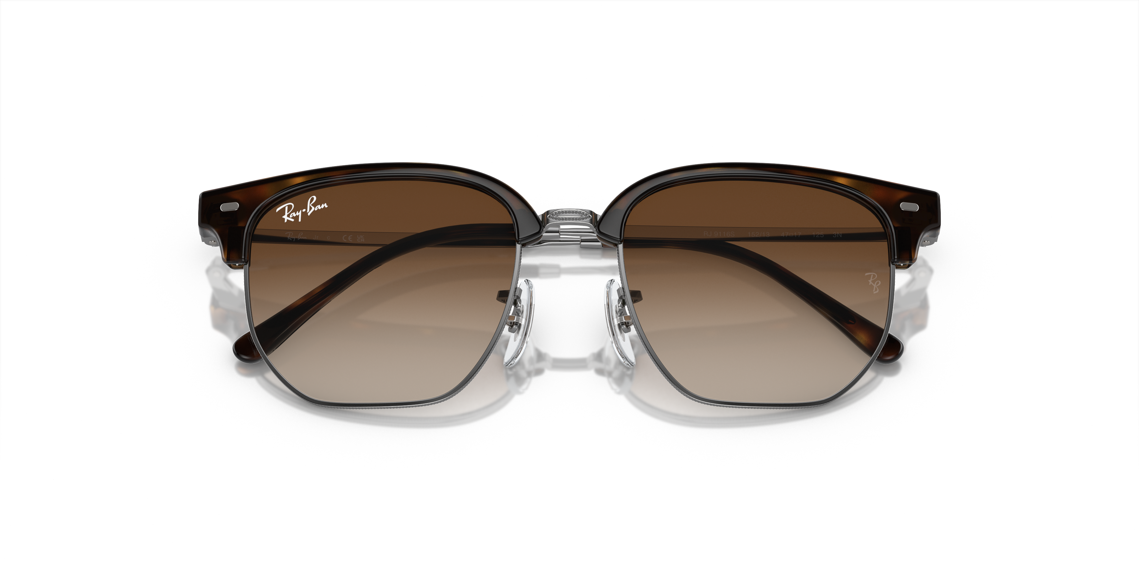 NEW CLUBMASTER KIDS Sunglasses in Havana On Gunmetal and Brown - RB9116S |  Ray-Ban® US