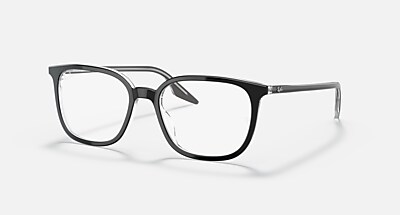 RB5362 OPTICS Eyeglasses with Brown On Transparent Frame - RB5406 