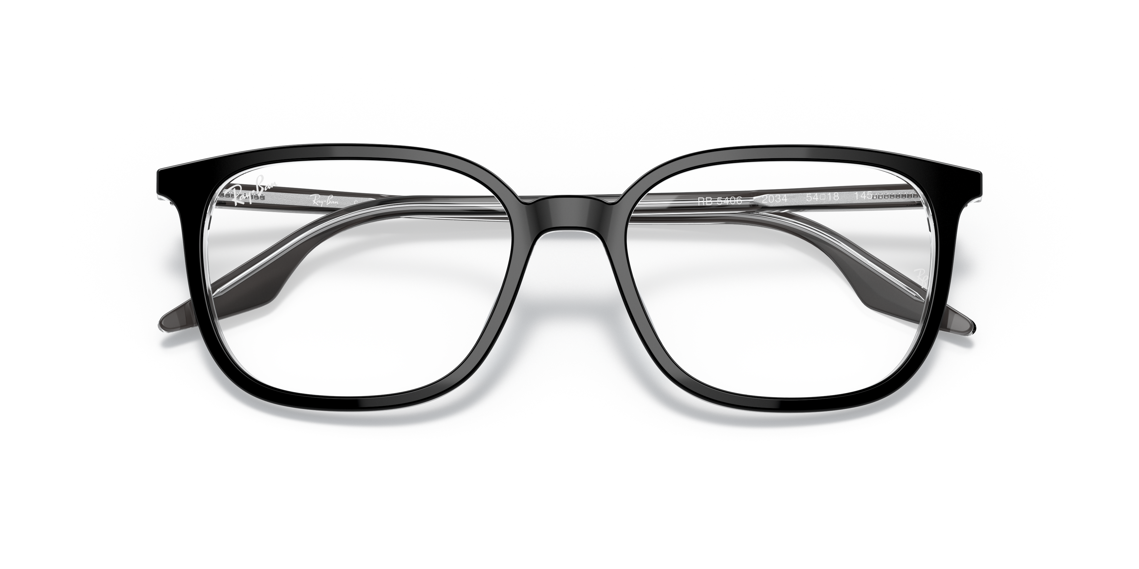 RB5362 OPTICS Eyeglasses with Black On Transparent Frame - RB5406