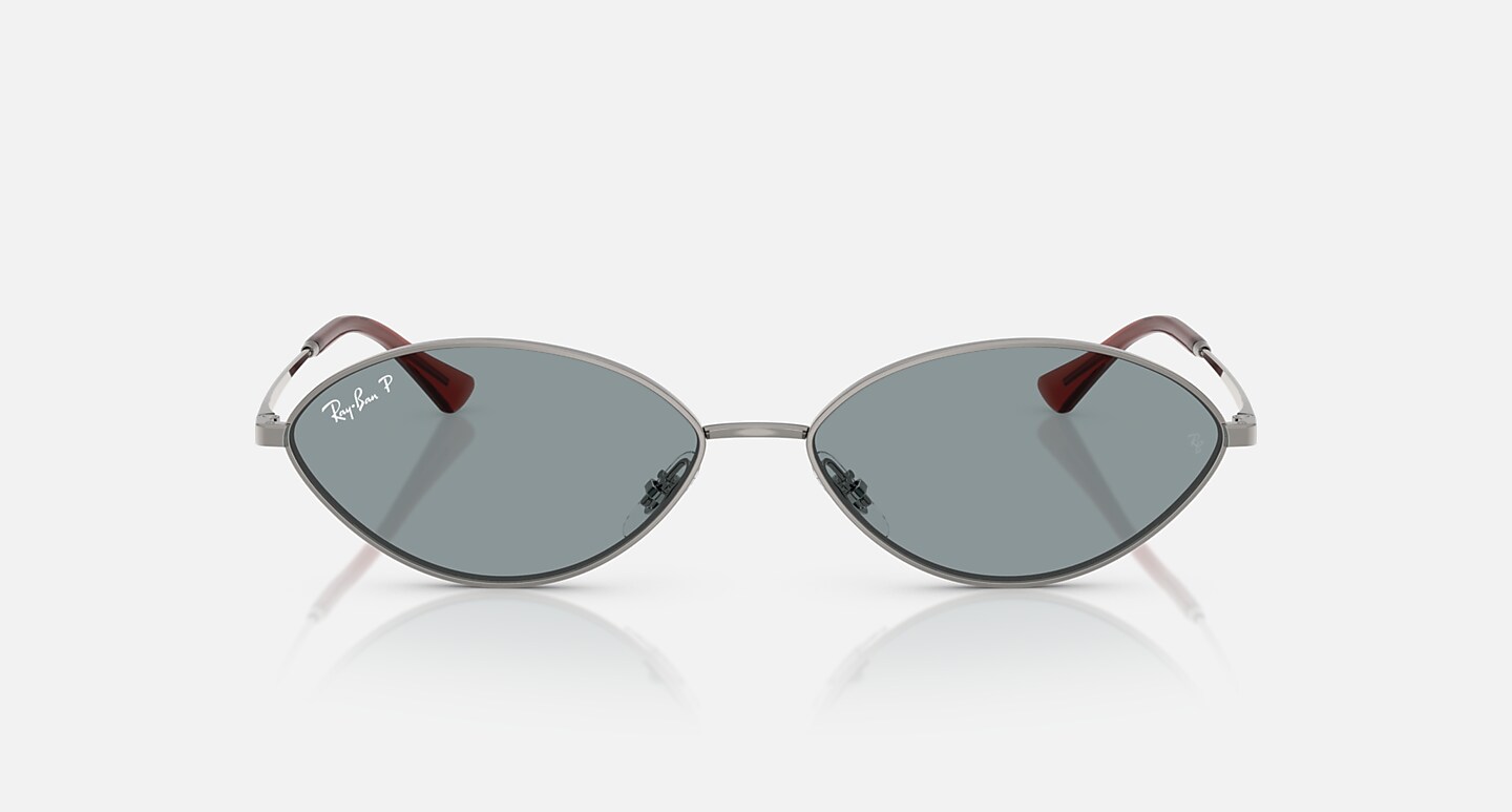 Ray-Ban Sunglasses Unisex Kai Bio-based - Gunmetal Frame Blue Lenses 59-15 Polarized