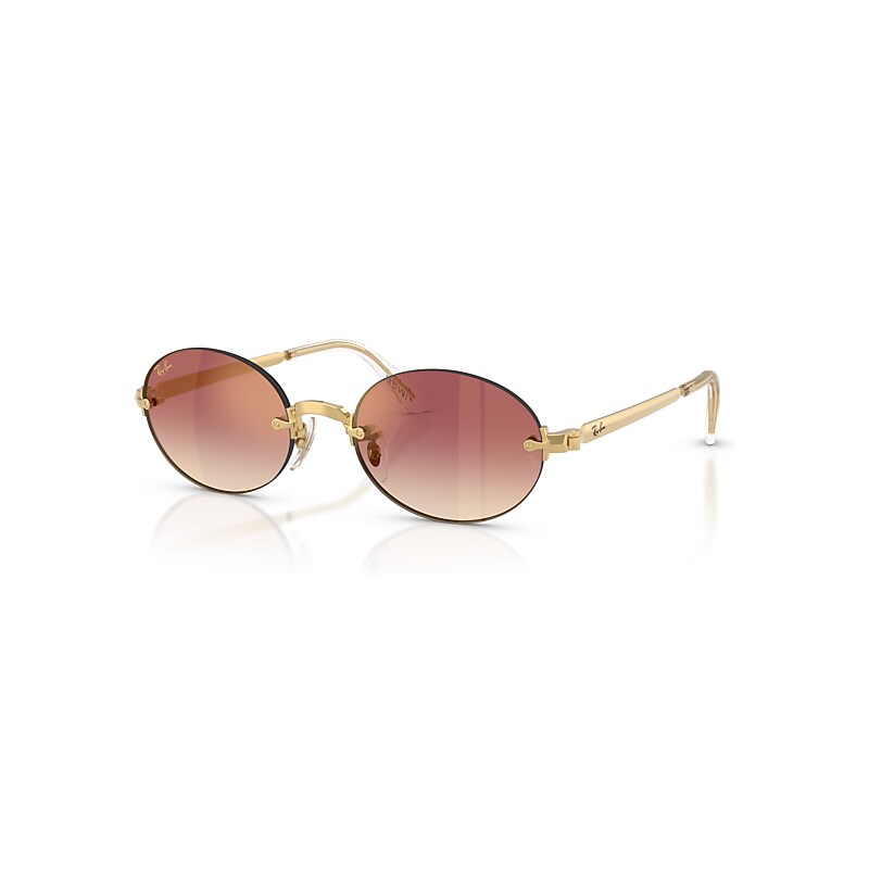 Ray-Ban Sunglasses Unisex Rb3929 By A$ap Rocky - Arista Gold Frame Violet Lenses 54-20