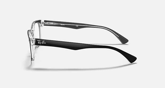 RB5286 OPTICS Eyeglasses with Black On Transparent Frame  display picture 2