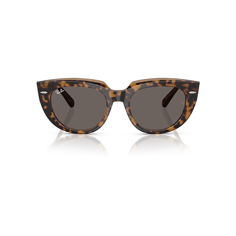 Ray Ban Doreen Sunglasses Havana On Transparent Brown Frame Grey Lenses 52-20 In Havana On Transparent Brown