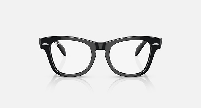 Ray-Ban Eyeglasses Children Rb9707v Optics Kids Prescription - Black Frame Clear Lenses 46-18 Polarized