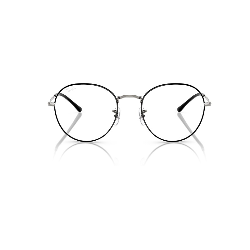 Ray Ban David Optics Eyeglasses Gunmetal Frame Clear Lenses Polarized 51-20 In Gunmetal