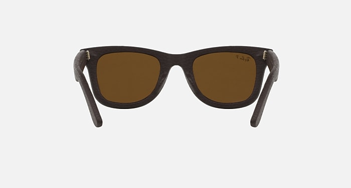 WAYFARER LEATHER Sunglasses in Brown and B-15 Brown  display picture 2
