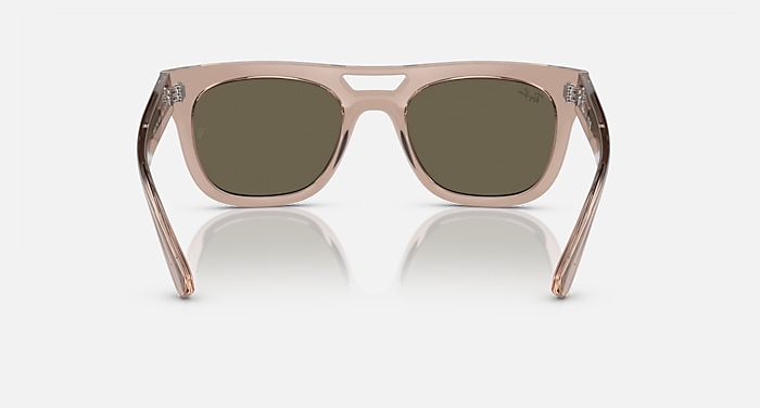 Ray-Ban Sunglasses Unisex Phil Bio-based - Transparent Light Brown Frame Brown Lenses 54-21
