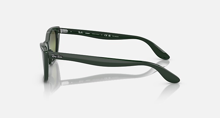 Ray-Ban Sunglasses Woman Lady Burbank - Green Frame Silver Lenses 52-20 Polarized