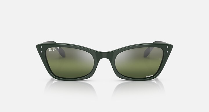 Ray-Ban Sunglasses Woman Lady Burbank - Green Frame Silver Lenses 52-20 Polarized